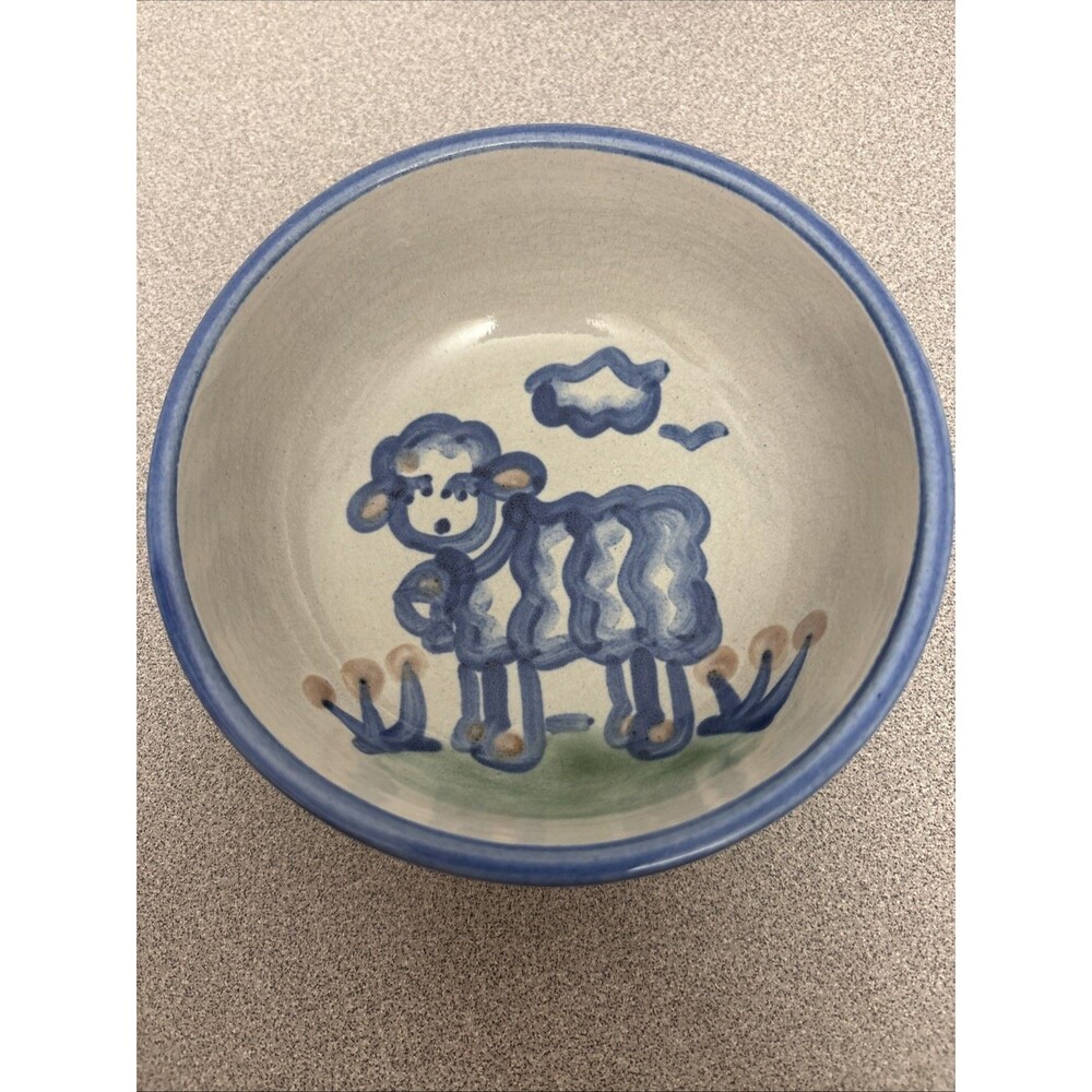 Vtg M.A. Hadley 5 3/8" Lamb Sheep Cereal Bowl